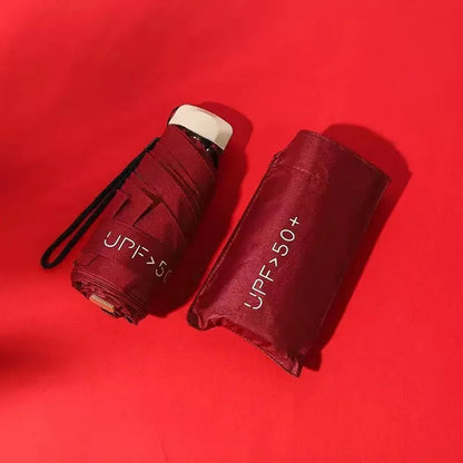 Outdoor Mini Sun Umbrella UV Protection Ultralight Folding Five-fold Umbrella Sunshade Umbrella